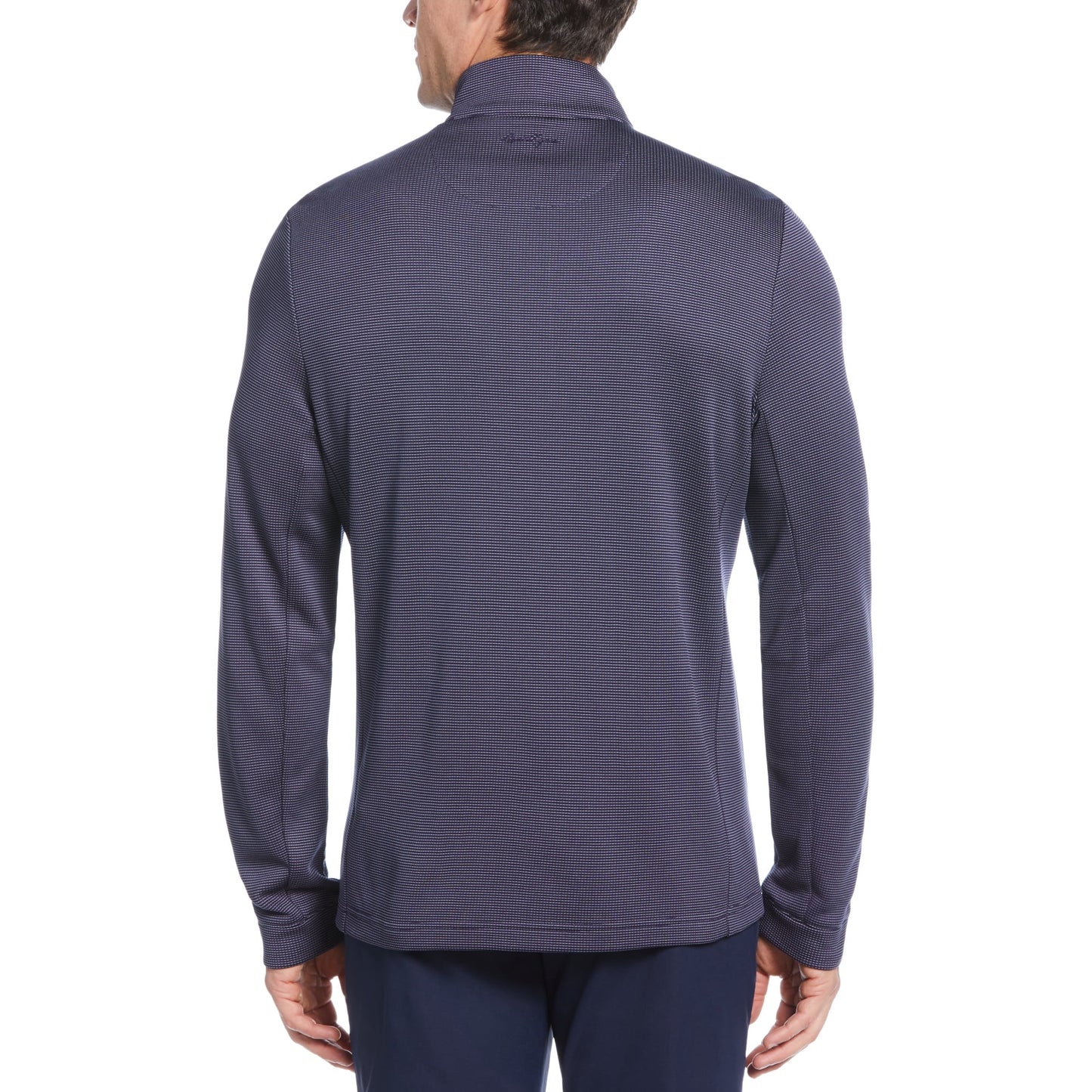 Ben Hogan Men's and Big Men's Micro Jacquard 1/4 Zip Golf Sweater, up to Size 5XL